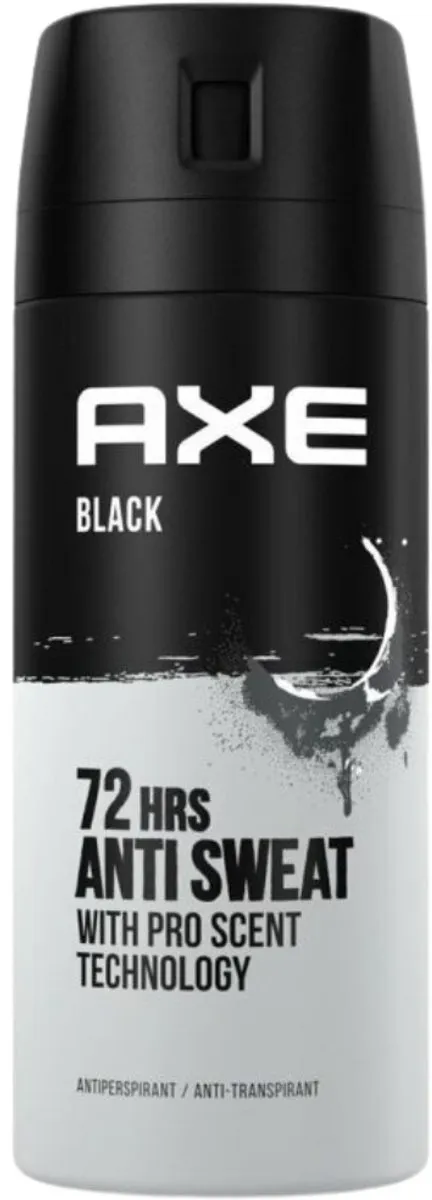 Axe Black Anti-Transpirant Spray 300ml (2x150ml) - 72 Uur