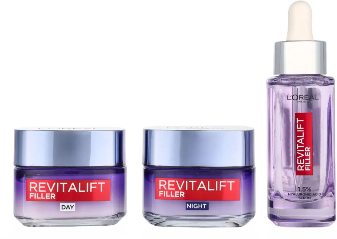 L'Oréal Paris Revitalift Filler Routine Set - Dag/Nachtcrème & Serum 130ml - afbeelding 4 van 6