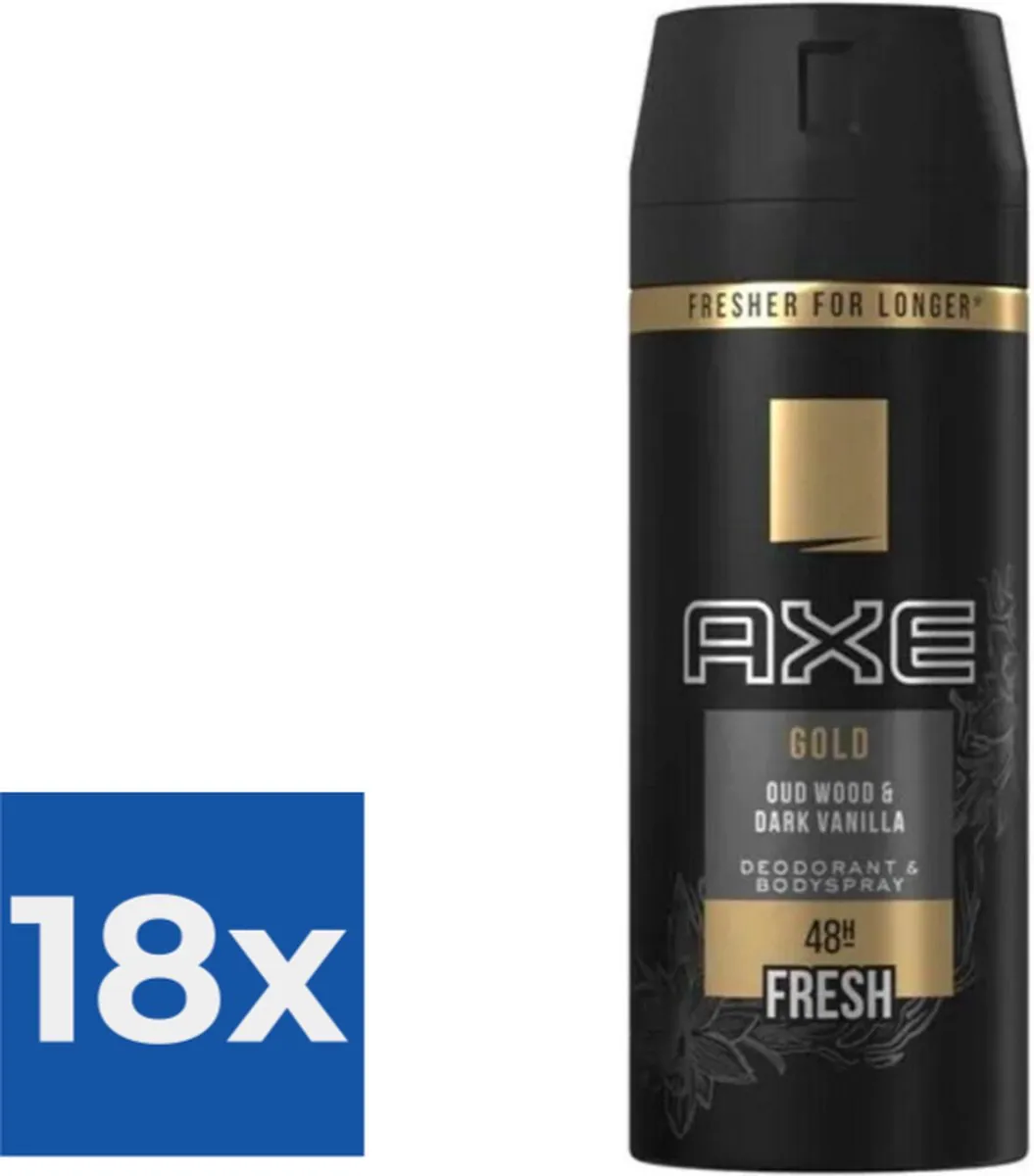 Axe Gold Bodyspray 150ml - 18 Stuks