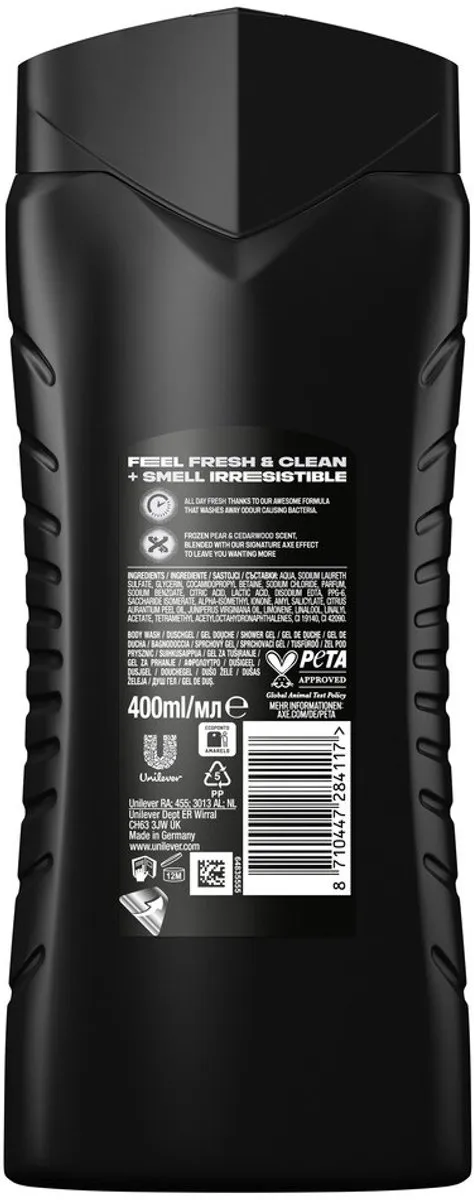 Axe 3-in-1 Douchegel Black 400ml - 2 Stuks
