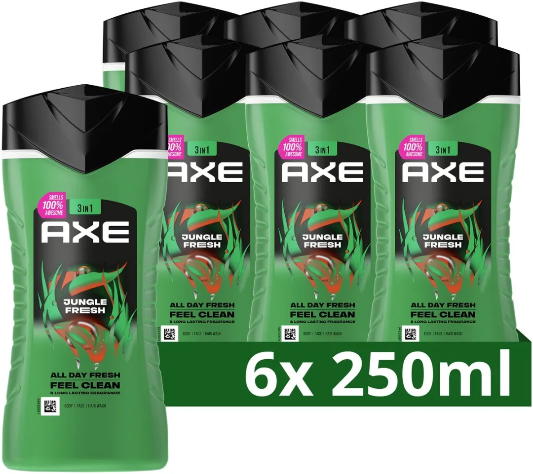 Axe 3-in-1 Jungle Fresh Douchegel - 6x250ml