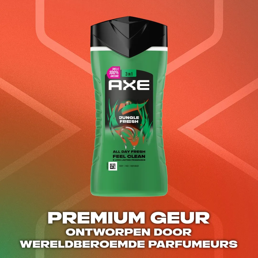 Axe 3-in-1 Jungle Fresh Douchegel - 6x250ml
