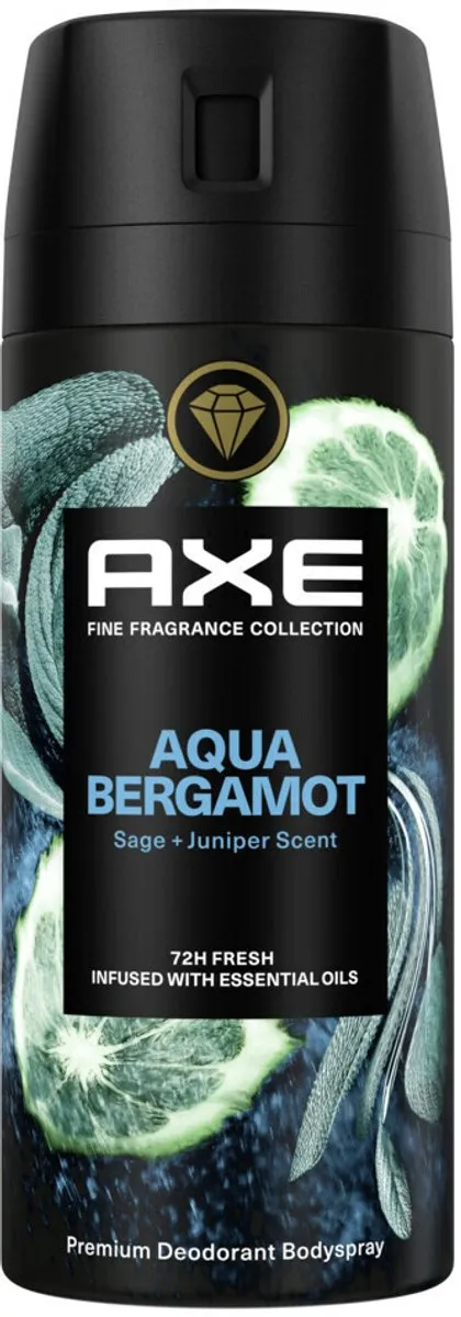 Axe Deodorant Spray Aqua Bergamot - 6x150ml