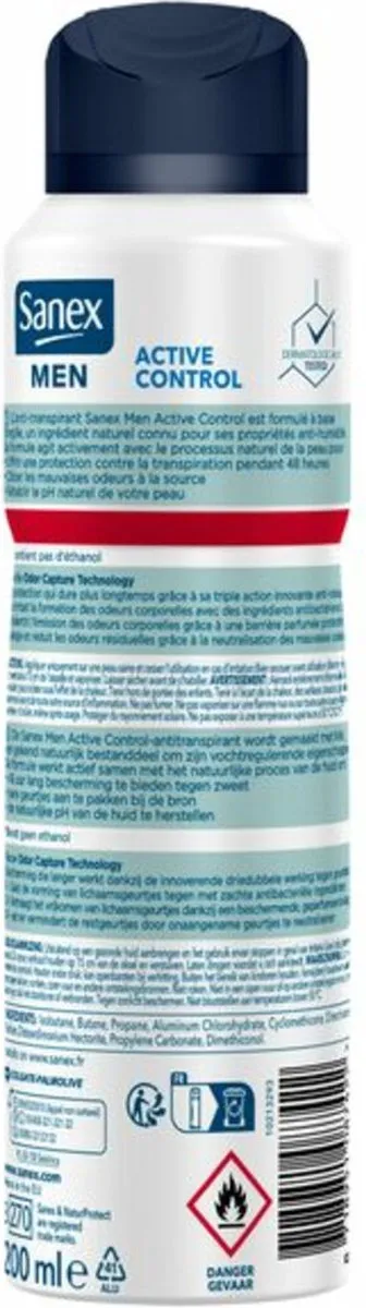 Sanex Men Deodorant Spray Active Control 200ml