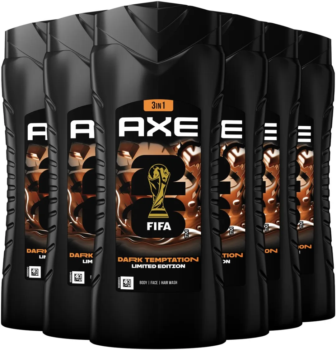 Axe Dark Temptation 3-in-1 Douchegel - 6x400ml