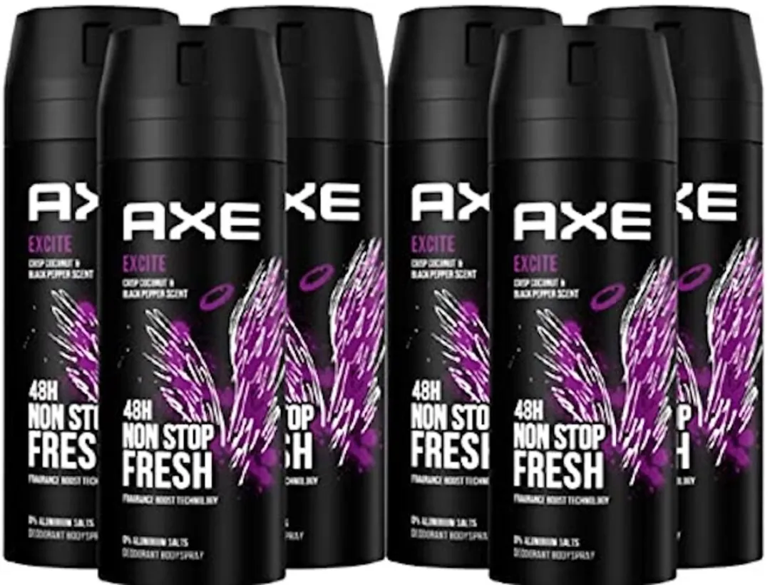 Axe Excite Deodorant Spray 6x150ml