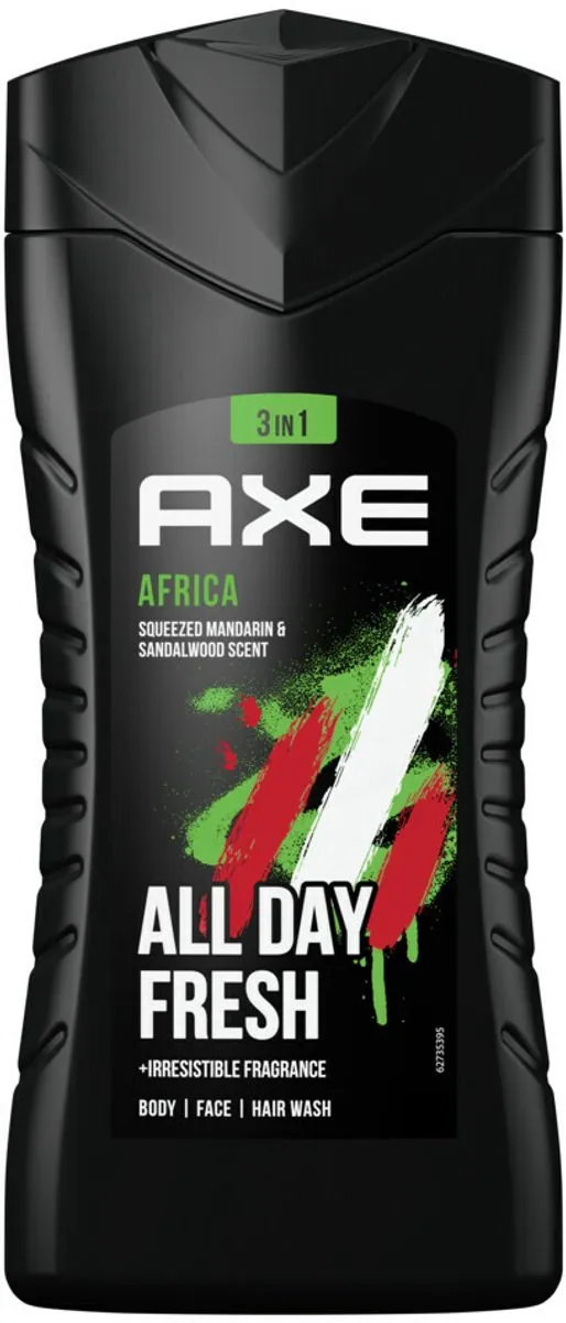 Axe 3-in-1 Douchegel Africa - 750ml (3x250ml)