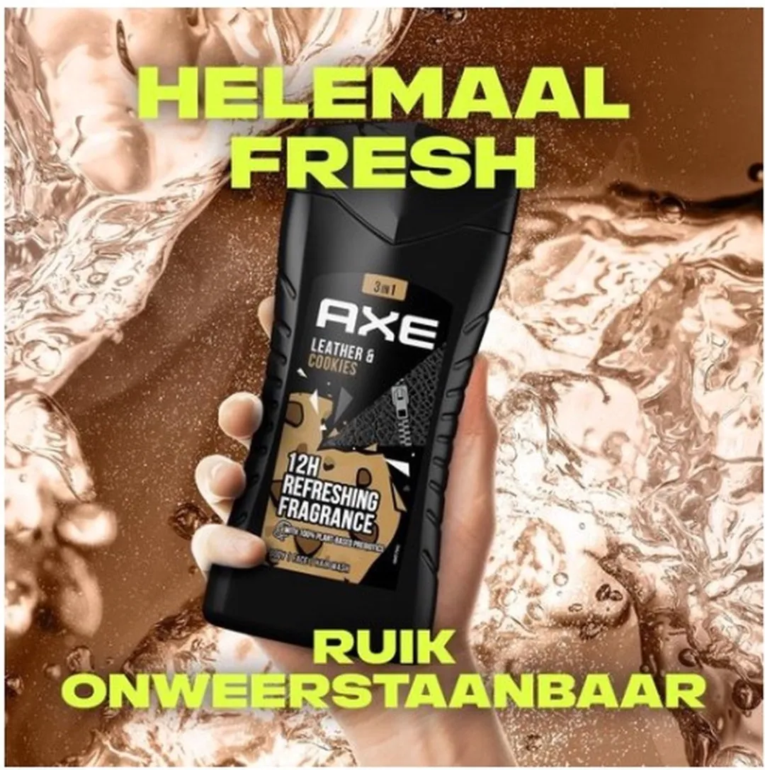 Axe Leather & Cookies Douchegel 3-in-1 - 2400ml (6x400ml)