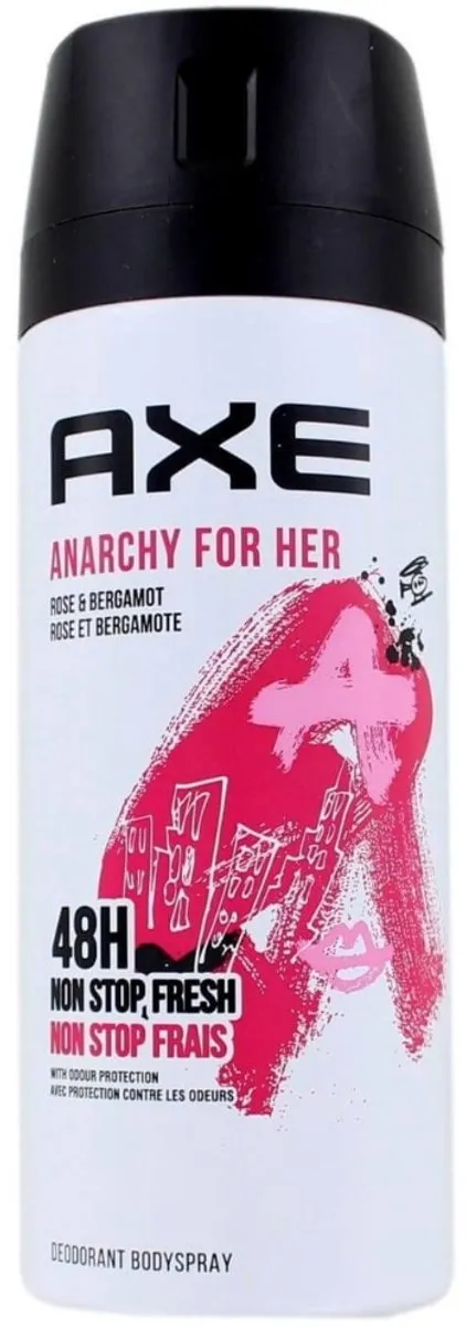 Axe Anarchy For Her Bodyspray 150ml - 4 Stuks - Roos & Bergamot