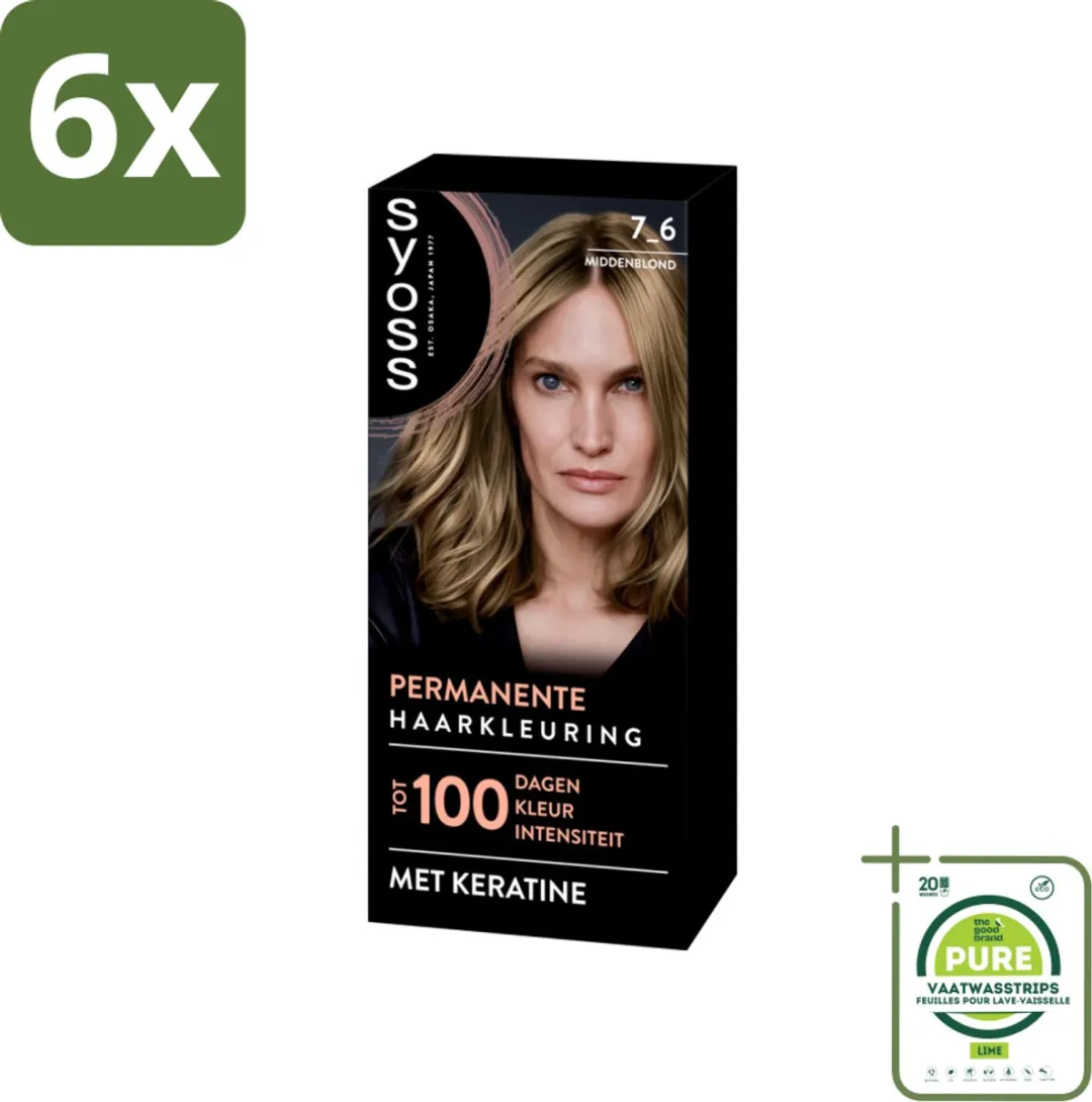 SYOSS Coloration 7-6 Middenblond Haarverf