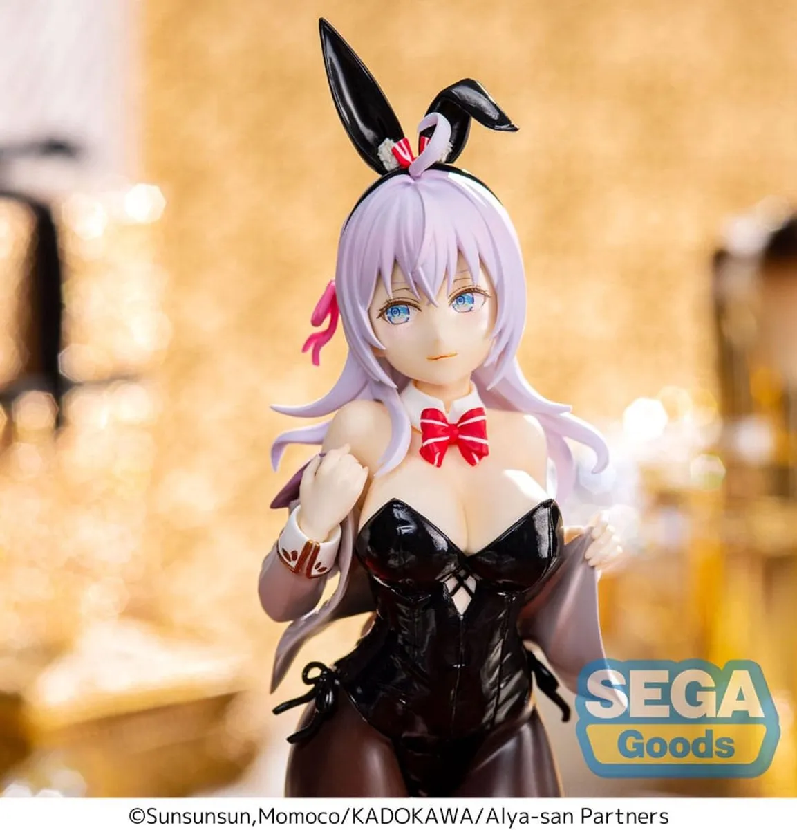 Sega Alya Sometimes Hides Her Feelings Bunny Ver PVC Statue - Zwart