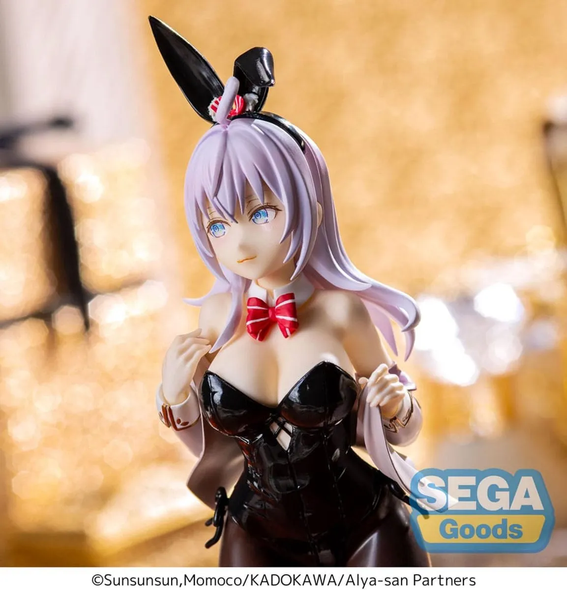 Sega Alya Sometimes Hides Her Feelings Bunny Ver PVC Statue - Zwart