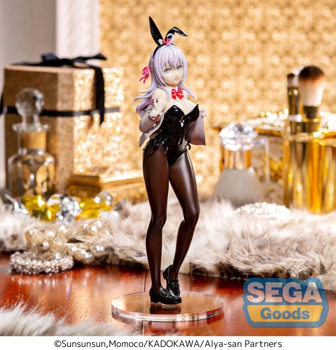 Sega Alya Sometimes Hides Her Feelings Bunny Ver PVC Statue - Zwart