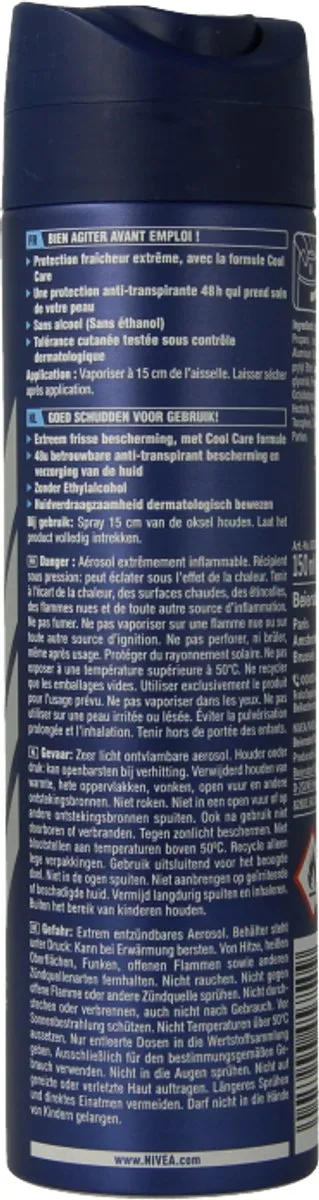 NIVEA Men Deodorant Spray Cool Kick 150ml