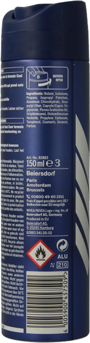 NIVEA Men Deodorant Spray Cool Kick 150ml