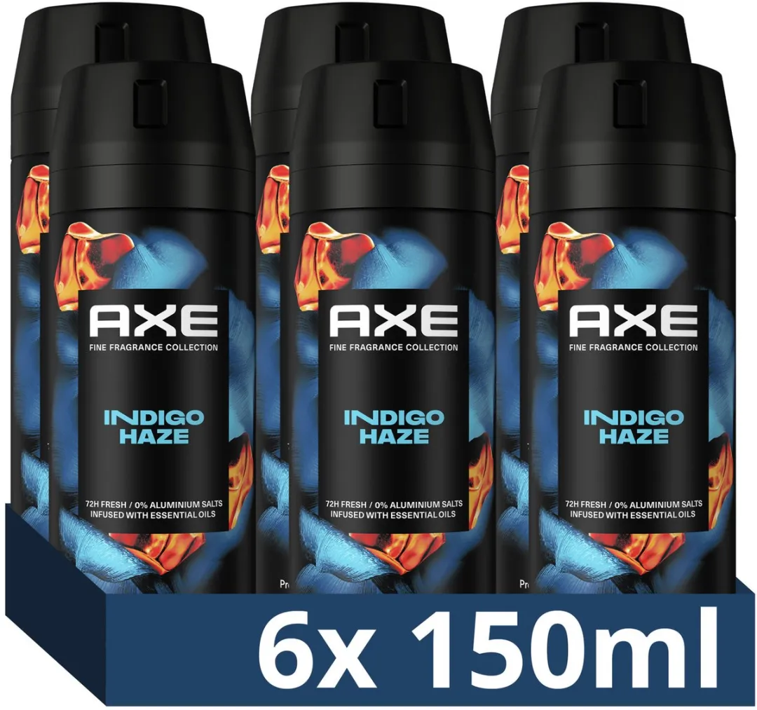 Axe Premium Bodyspray Indigo Haze - 6x150ml