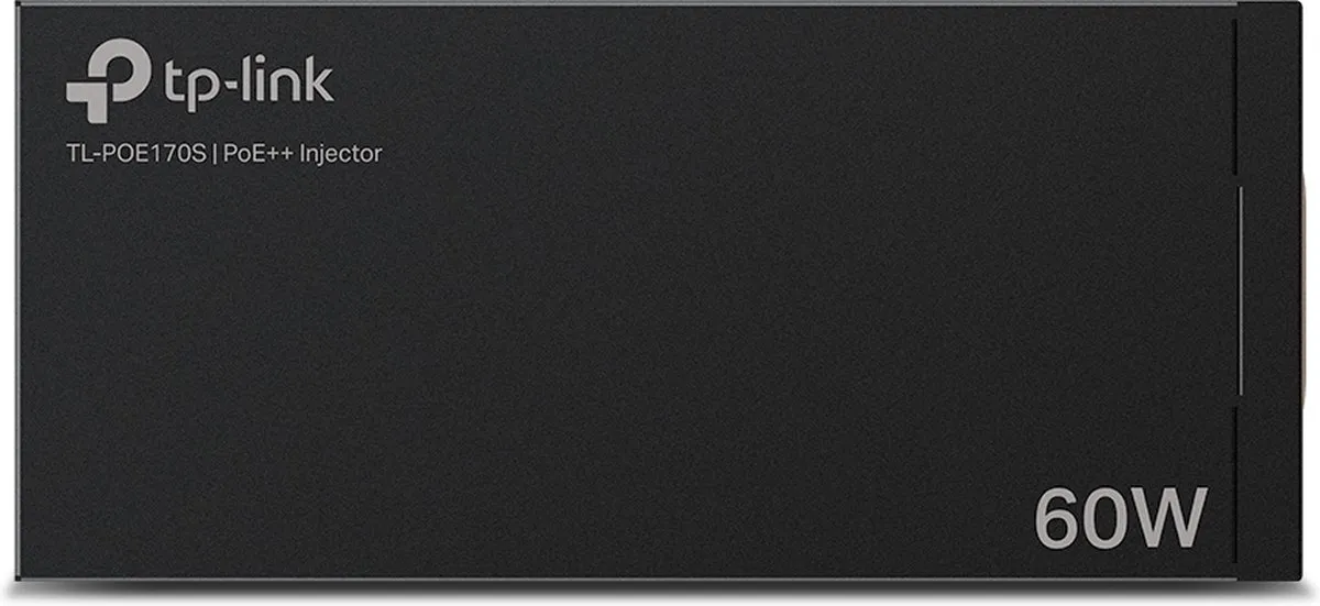 TP-Link TL-POE170S PoE Injector - 1x Gigabit Ethernet - Zwart