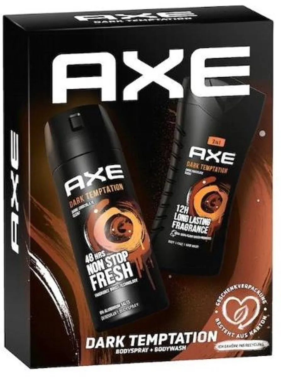Axe Dark Temptation Geschenkset - Douchegel & Deo 150ml
