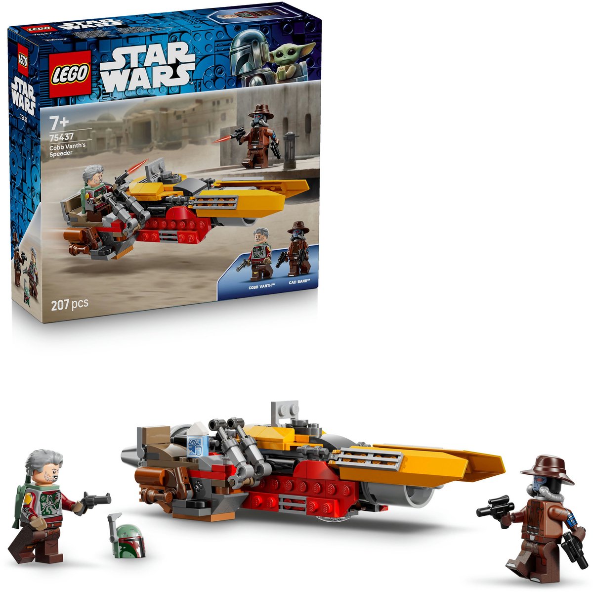 LEGO Star Wars Cobb Vanths Speeder Voertuig - Decoratie en Bouwpakket voor Kinderen - 75437