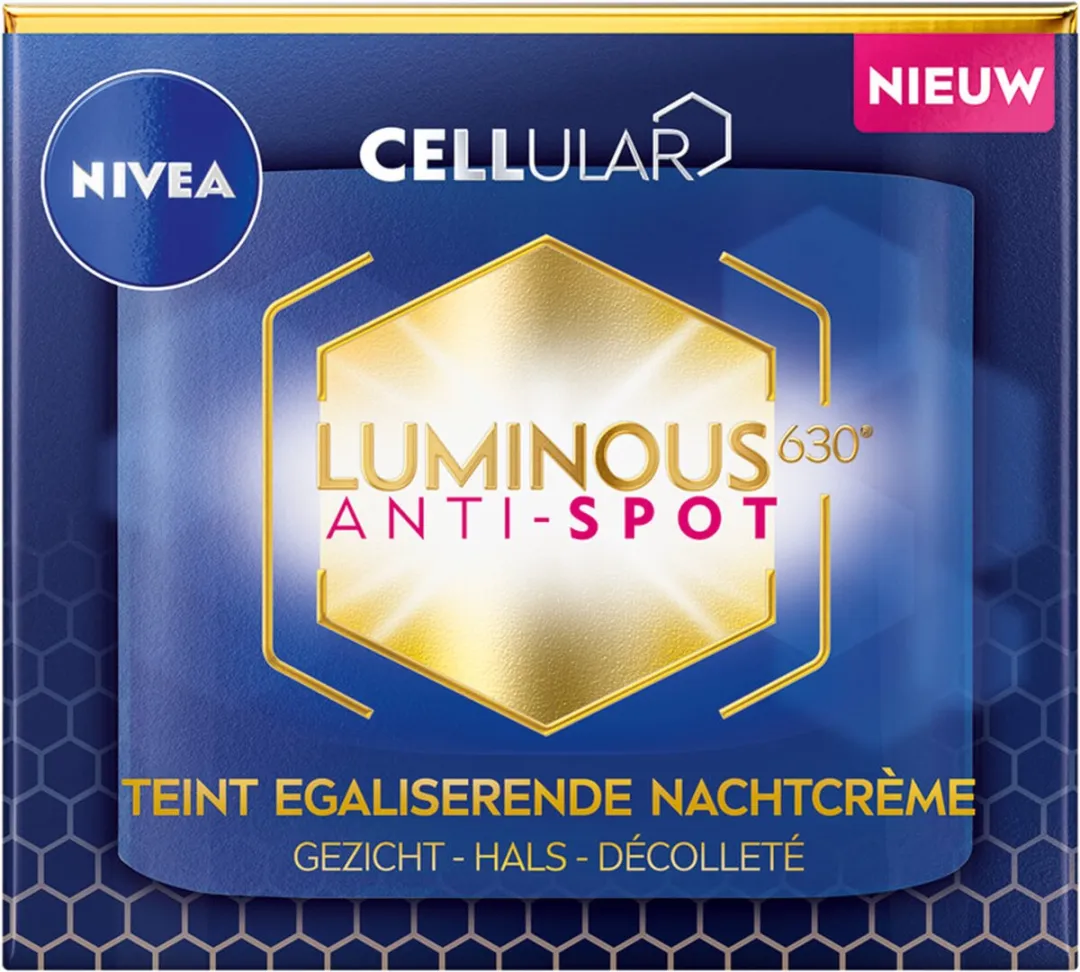 NIVEA Luminous 630 Nachtcrème Anti-Spot - 3x50ml