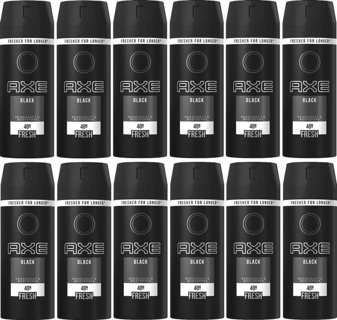 Axe Black Deodorant Bodyspray - 12x150ml