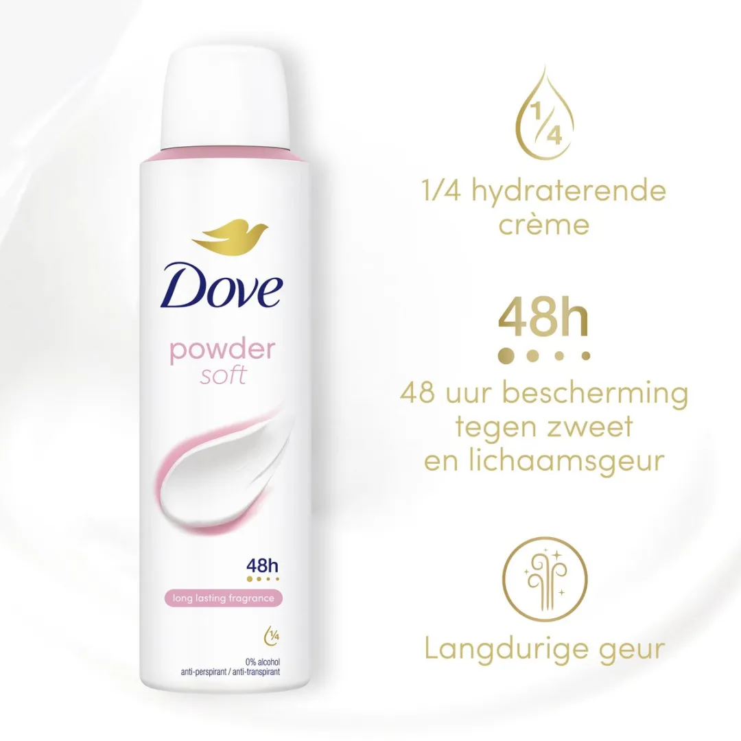 Dove Anti-Transpirant Spray Powder Soft - 6x150ml