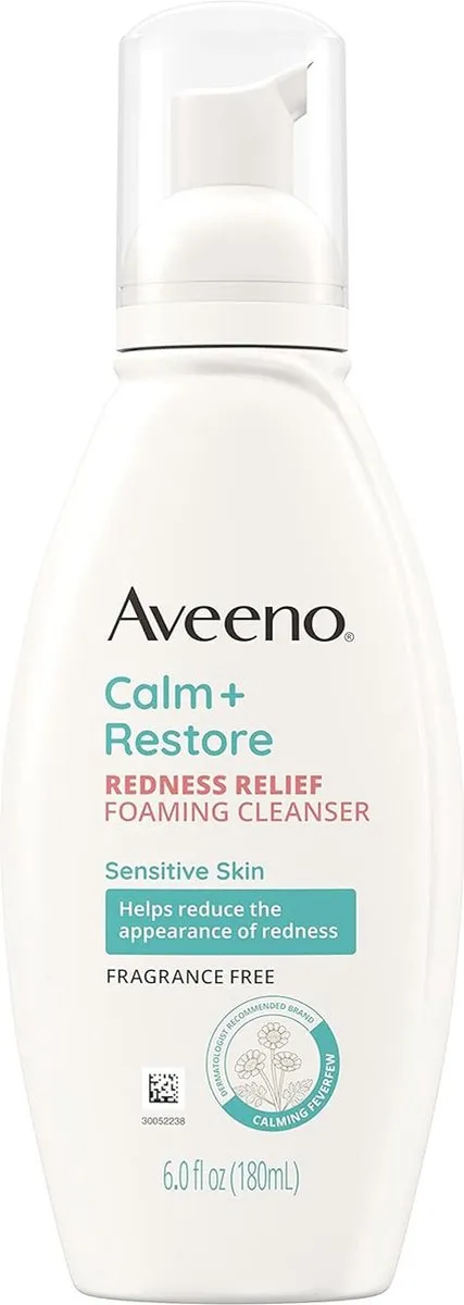 Aveeno Calm + Restore Redness Relief Reinigende Schuimgel 180ml