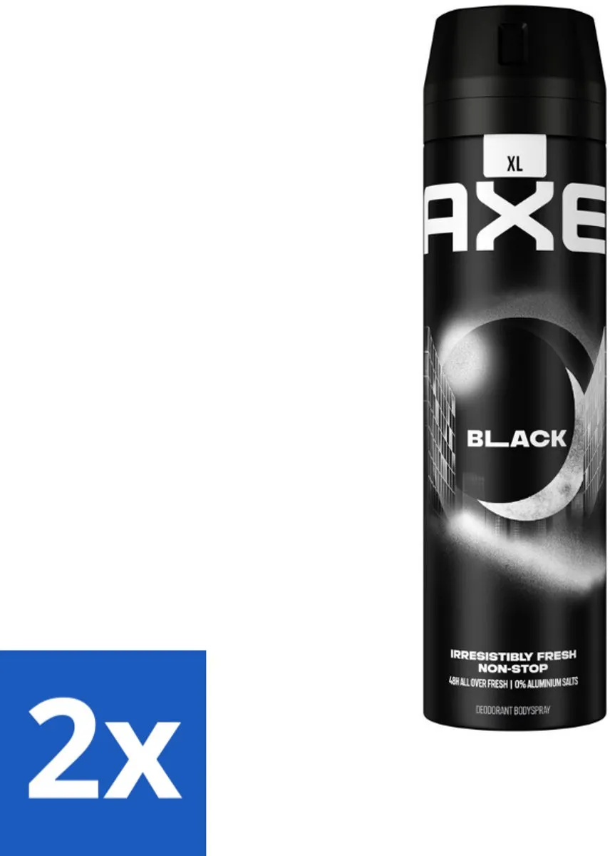 Axe Black Bodyspray 400ml (2x200ml)