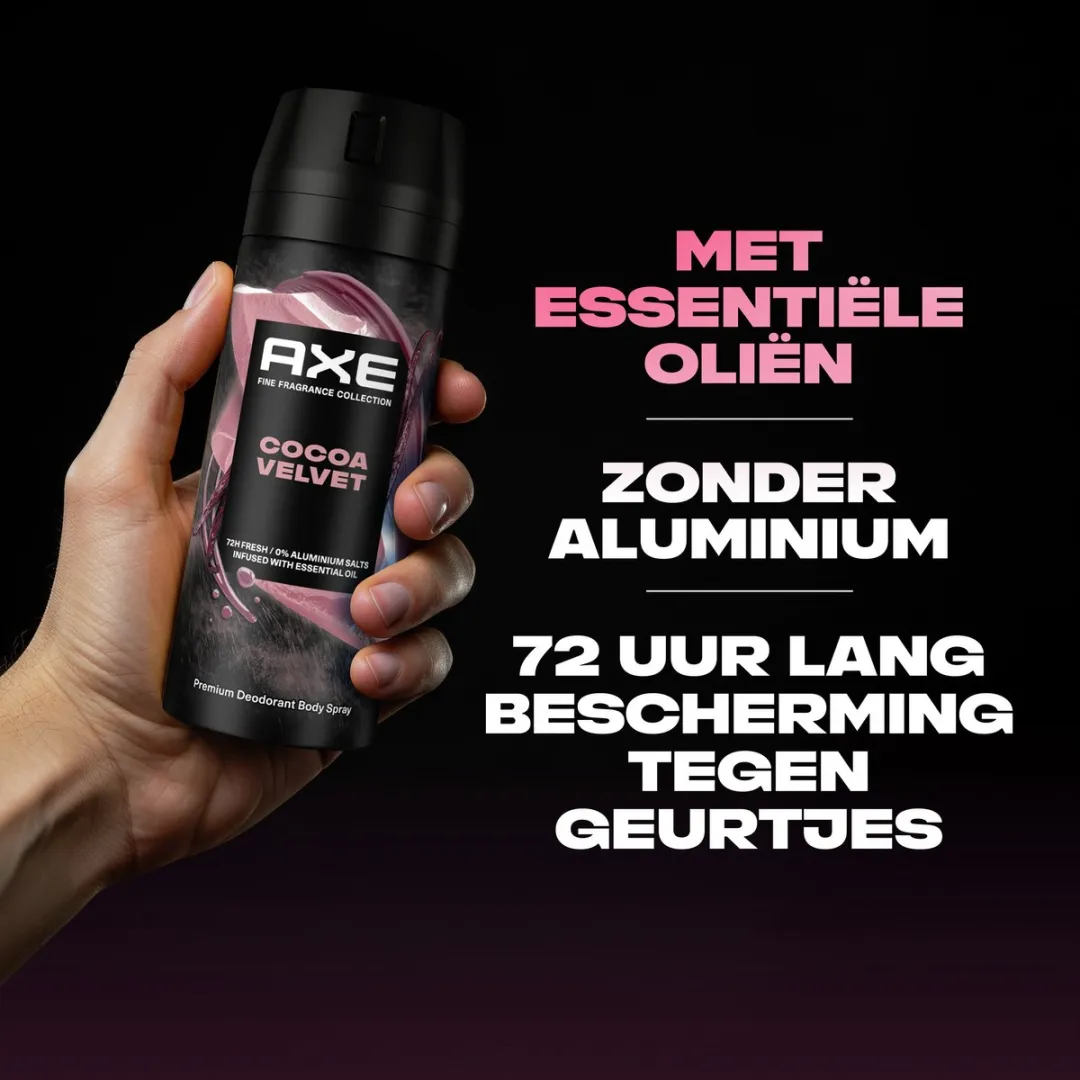 Axe Cocoa Velvet Bodyspray - 6x150ml