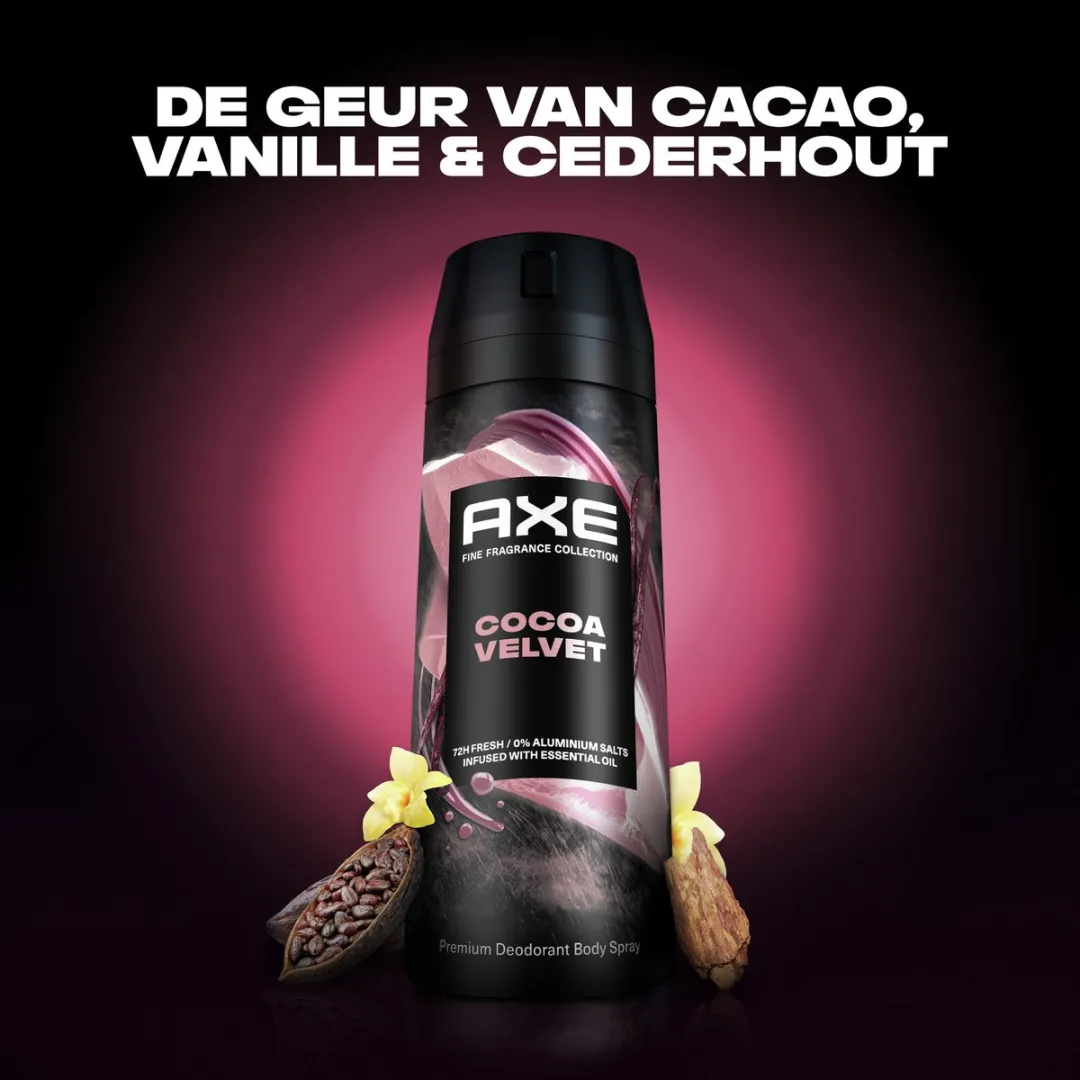 Axe Cocoa Velvet Bodyspray - 6x150ml