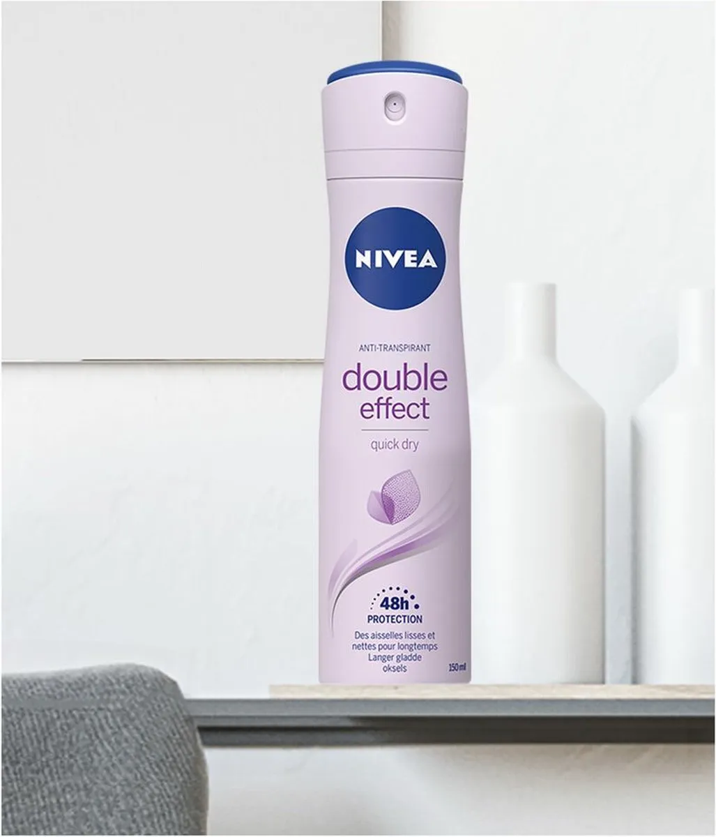 NIVEA Deodorant Spray Double Effect 150ml - 3 Stuks - afbeelding 2 van 6
