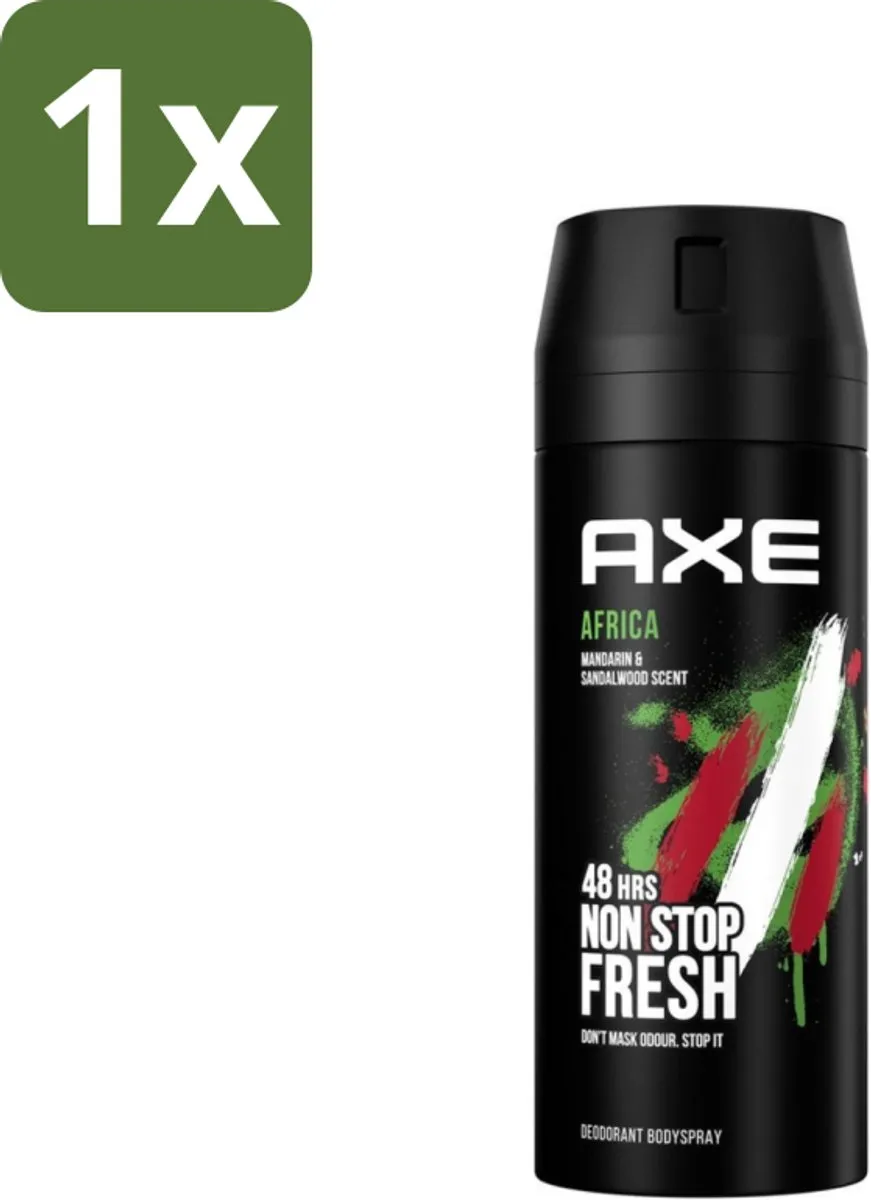 Axe Africa Deodorant Bodyspray 150ml - Mandarijn & Sandelhout