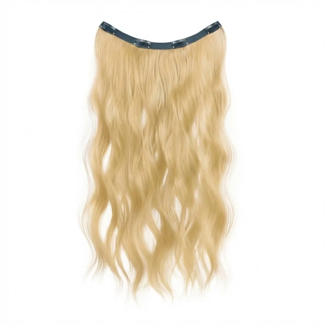 NuveX Clip-in Haar Extensie Wavy Vlas Gouden