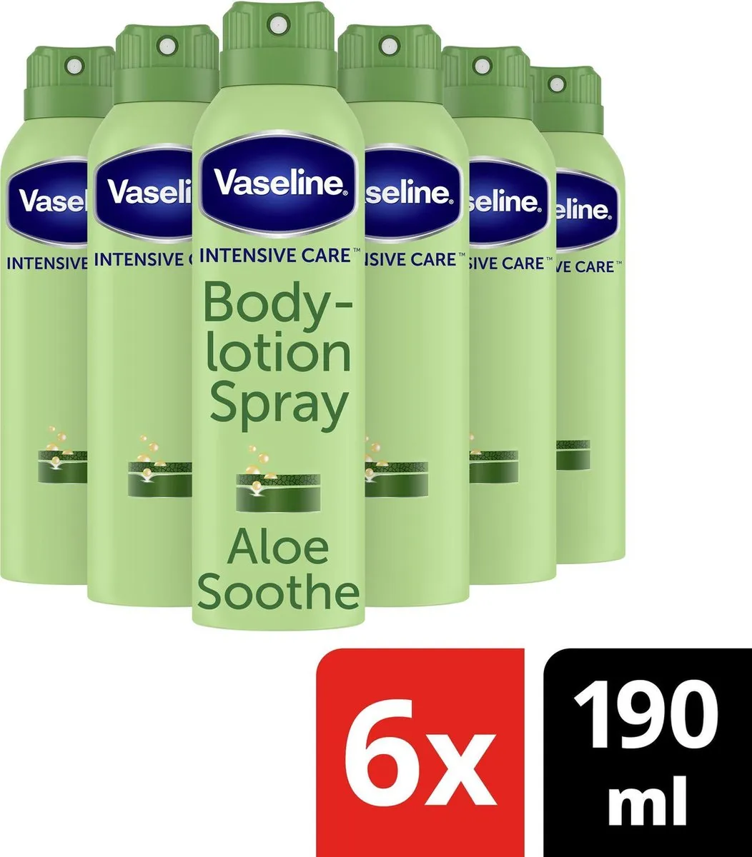 Vaseline Lotion Spray AloeFresh 6x190ml