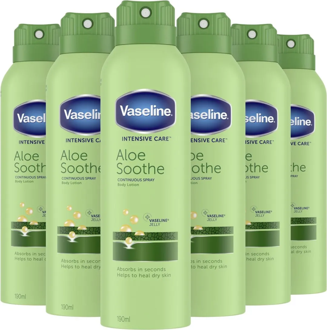 Vaseline Lotion Spray AloeFresh 6x190ml