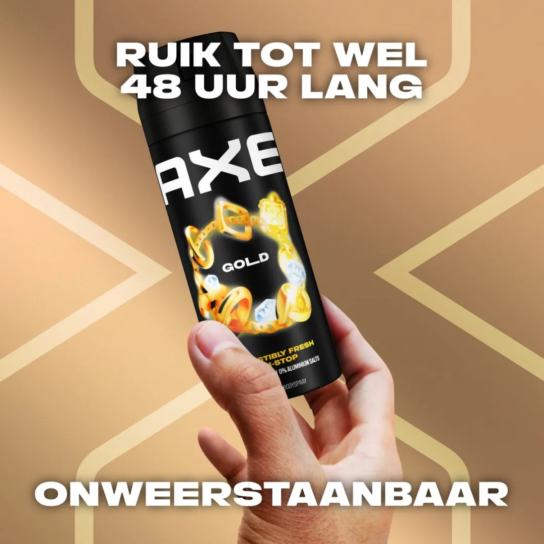 Axe Gold Deodorant Bodyspray - 6x150ml