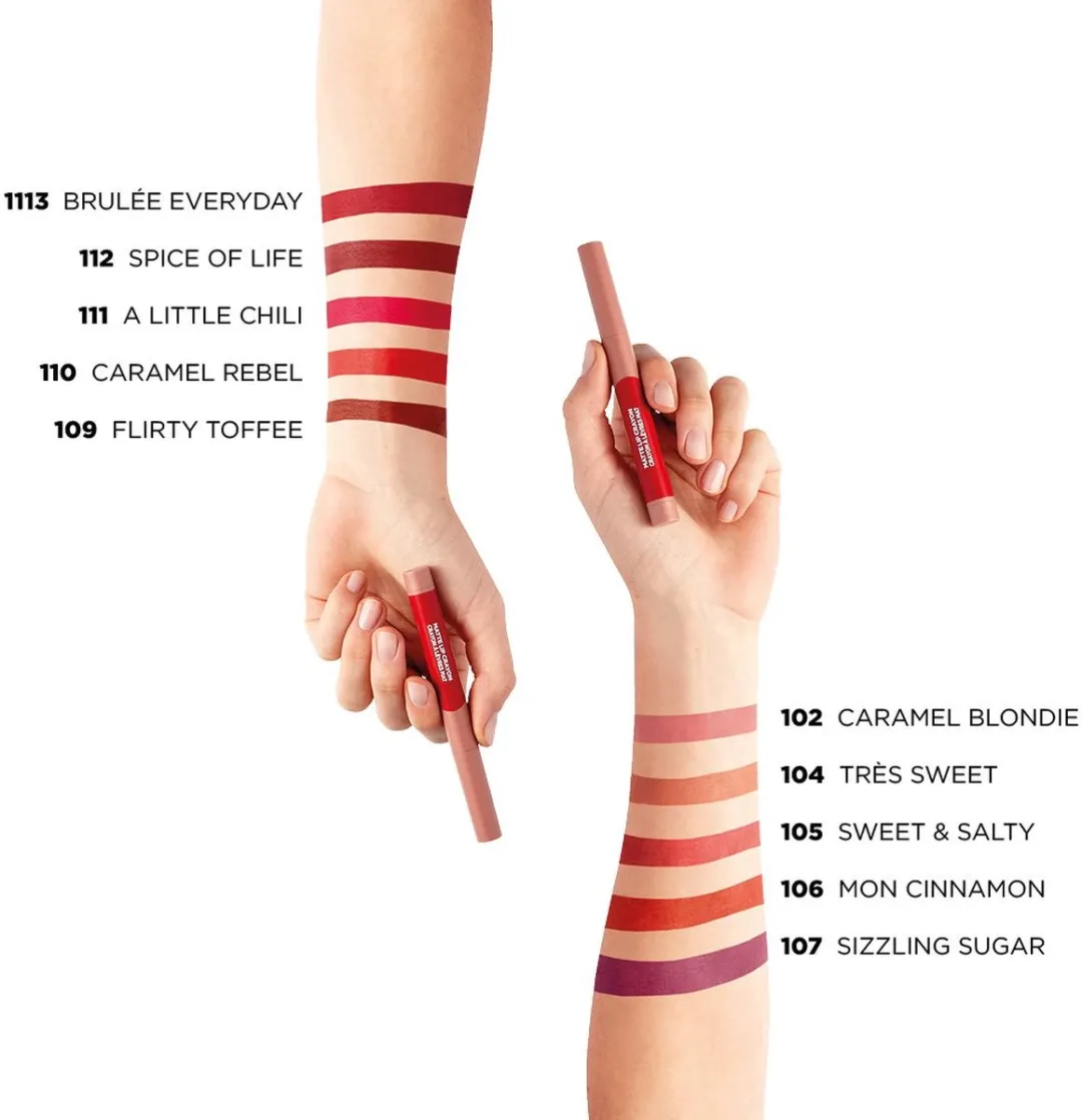 L'Oréal Paris Matte Lip Crayon 110 Karamel Rebel - afbeelding 6 van 6