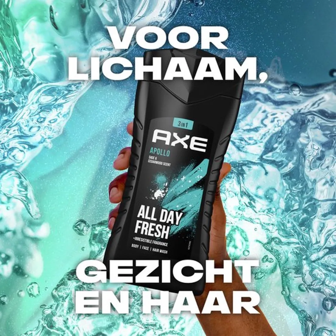 Axe Apollo MIX - 6 Stuks (3x Douchegel & 3x Deo Spray) - 1200ml
