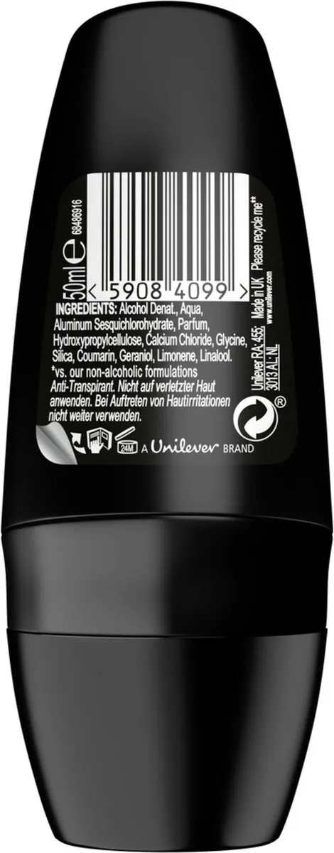 Axe Deodorant Man Dark Temptation Roll-On - 6x50ml