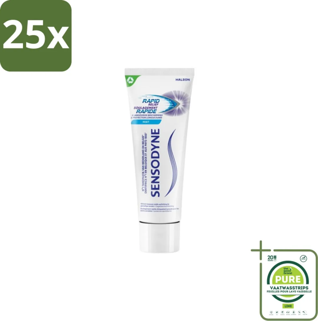 Sensodyne Rapid Relief Whitening Tandpasta 75ml