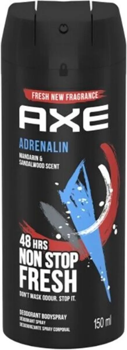 Axe Adrenaline Deodorant Spray 450ml - 3 Stuks