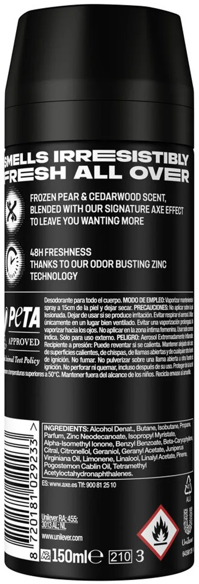 Axe Black Deodorant 150ml