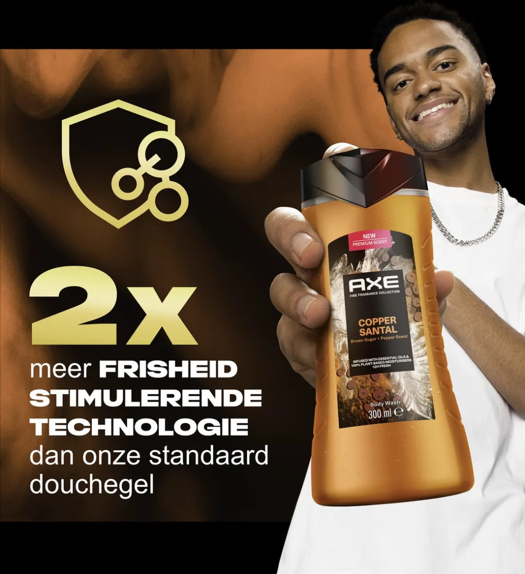 Axe Fine Fragrance Collection Copper Santal Douchegel - 20 Stuks