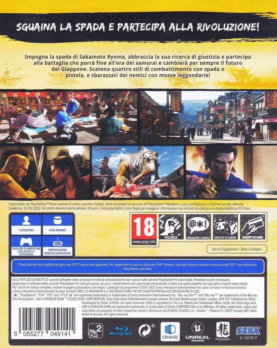 Sega Like a Dragon Ishin! - PS4 - afbeelding 4 van 4