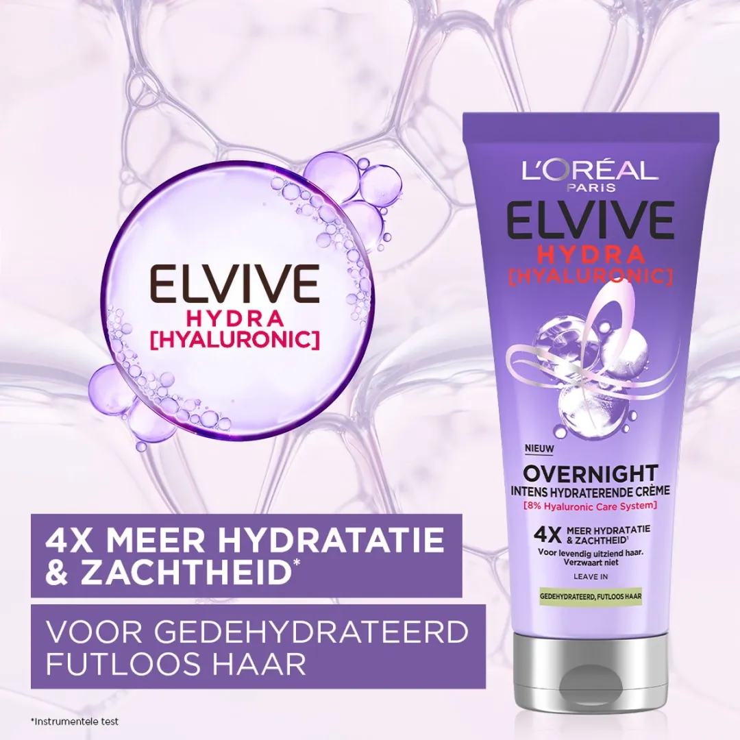 L'Oréal Paris Elvive Hydra Hyaluronic Overnight Cream 200ml