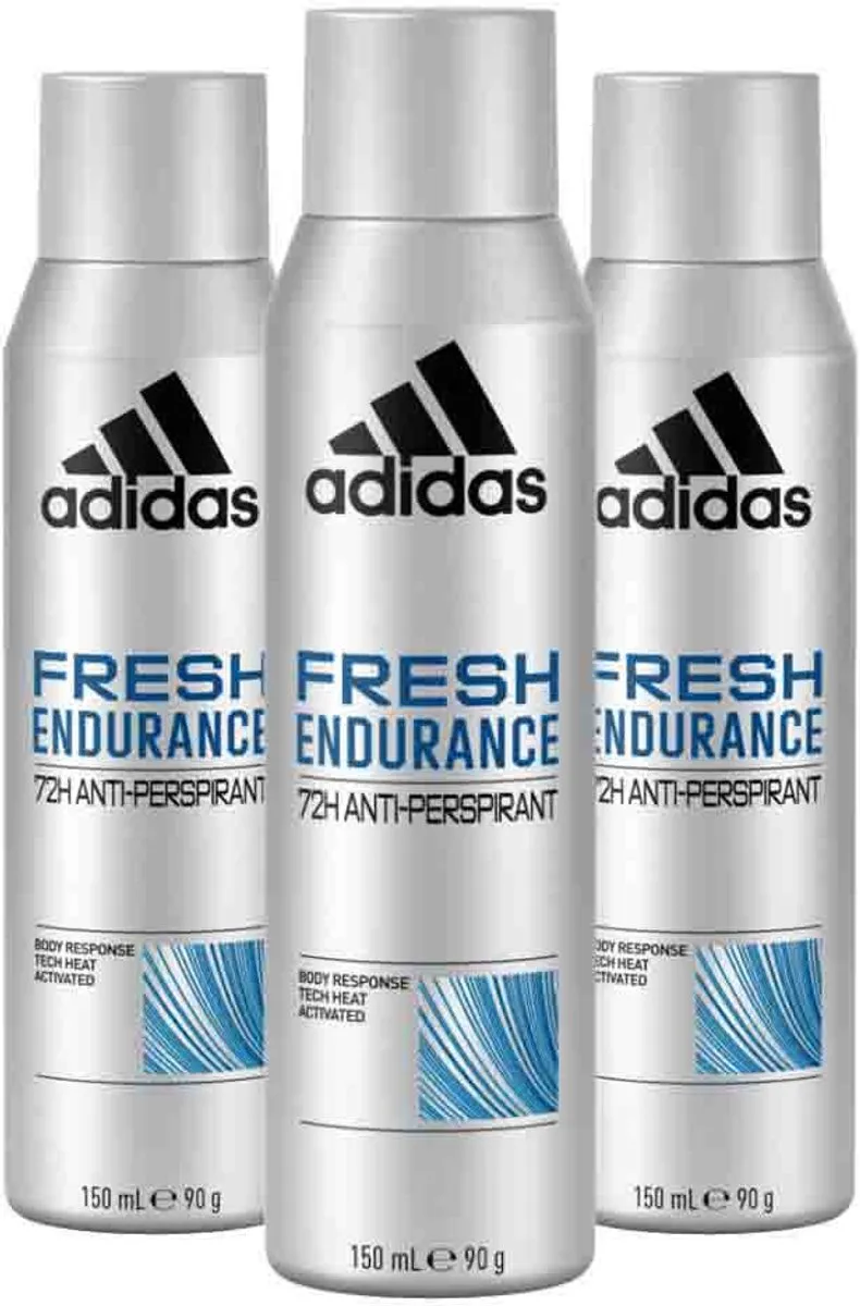 adidas Fresh Endurance Deodorant - 3x150ml