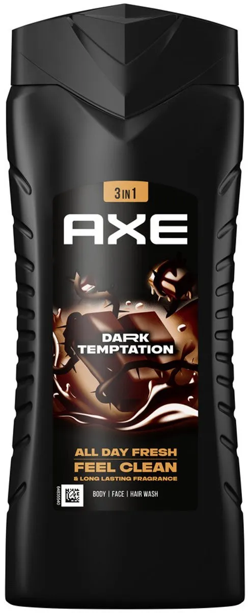 Axe Dark Temptation 3-in-1 Douchegel - 1600ml (4x400ml)