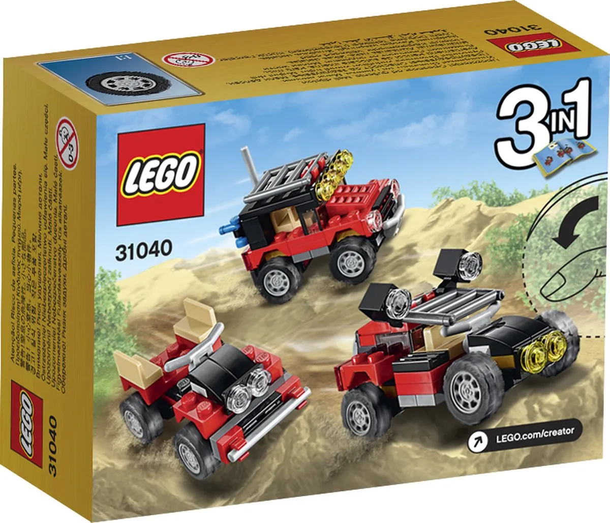 LEGO Creator Woestijnracers 31040 - 65 Stenen - Multicolor