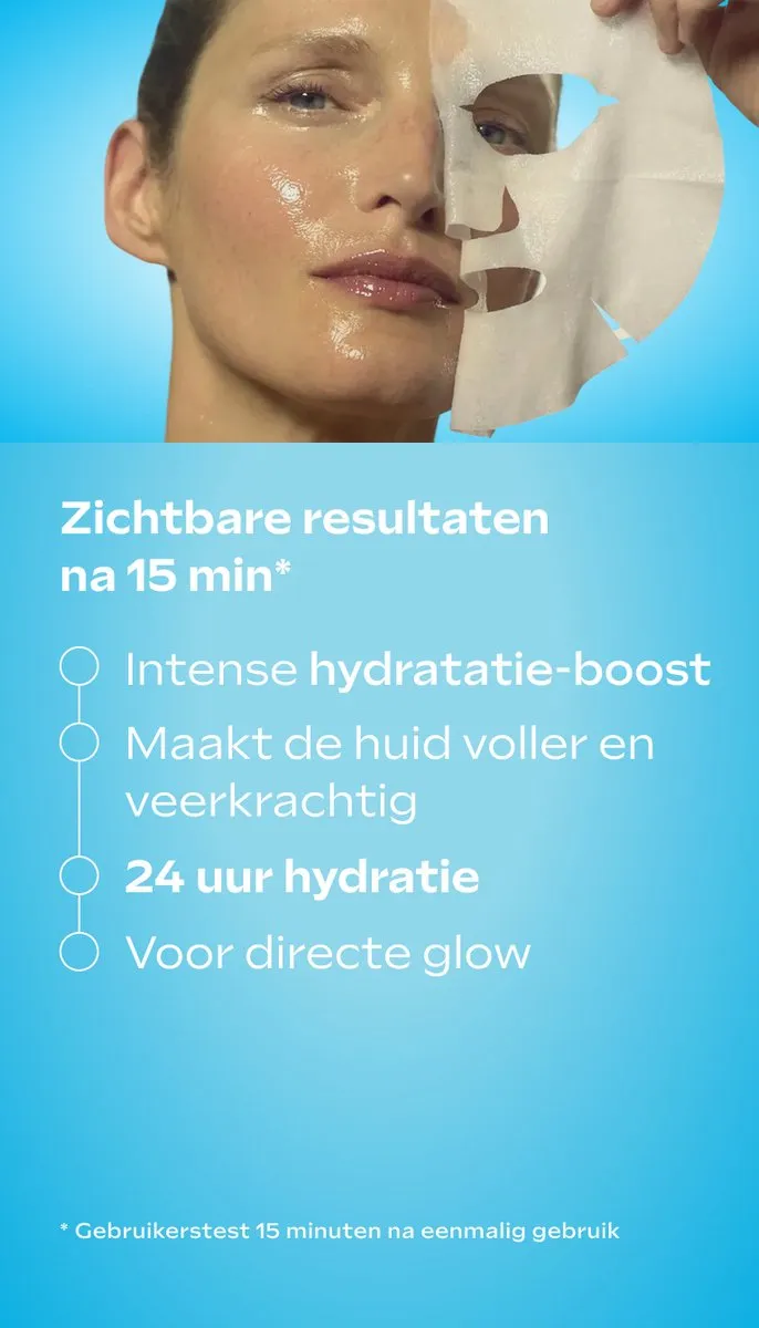 Weleda Exo Boost Hydrobounce Sheet Mask - 3x20ml Aqua Blauw