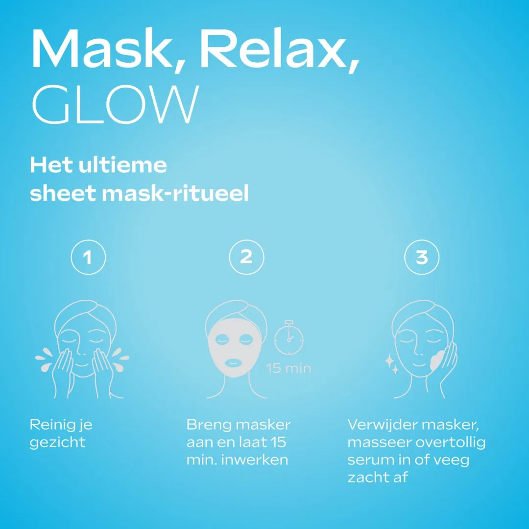 Weleda Exo Boost Hydrobounce Sheet Mask - 3x20ml Aqua Blauw